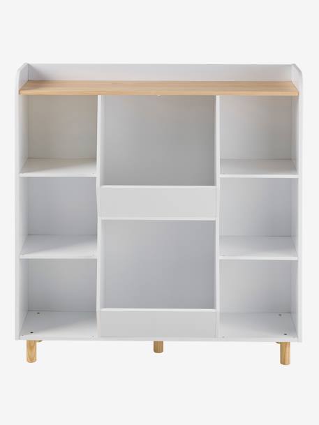 XL boekenkast mix boeken en speelgoed wit - vertbaudet enfant 