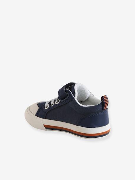 Vertbaudet baby sneakers met klittenband en veters marineblauw - vertbaudet enfant 