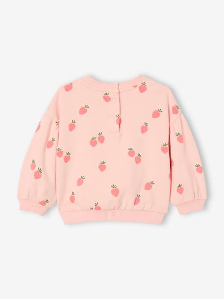 Sweat bébé en molleton imprimé blush+kaki+rose - vertbaudet enfant 
