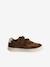 Leren kindersneakers met klittenband bruin - vertbaudet enfant 