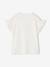 T-shirt fille motif fantaisie manches courtes volantées blanc+bleu ciel+mauve - vertbaudet enfant 