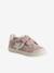 Baskets scratchées cuir enfant collection maternelle blanc+rose pâle - vertbaudet enfant 