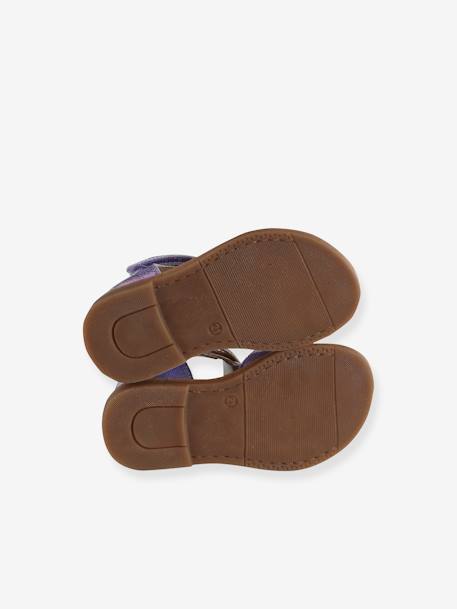 Sandales scratchées bébé violet - vertbaudet enfant 