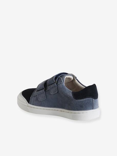 Baskets cuir scratchées enfant lot bleu - vertbaudet enfant 