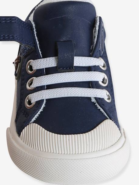 Vertbaudet baby sneakers met klittenband en veters marineblauw - vertbaudet enfant 