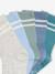Lot de 5 paires de chaussettes côtelées rayées garçon bleu ciel+bleu grisé+marine - vertbaudet enfant 