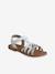 Sandales scratchées cuir enfant blanc - vertbaudet enfant 