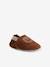 Chaussons élastiqués en cuir souple bébé lot marron+marron imprimé+vert imprimé - vertbaudet enfant 