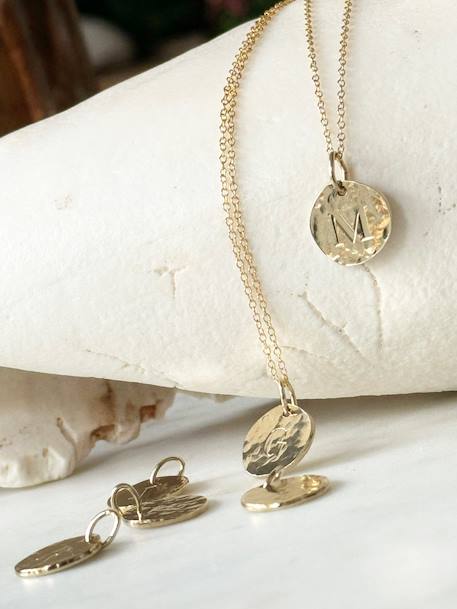 Chaine simple en maille fine dorée à l'or fin Un de ces Quatre pour Envie de Fraise or - vertbaudet enfant 