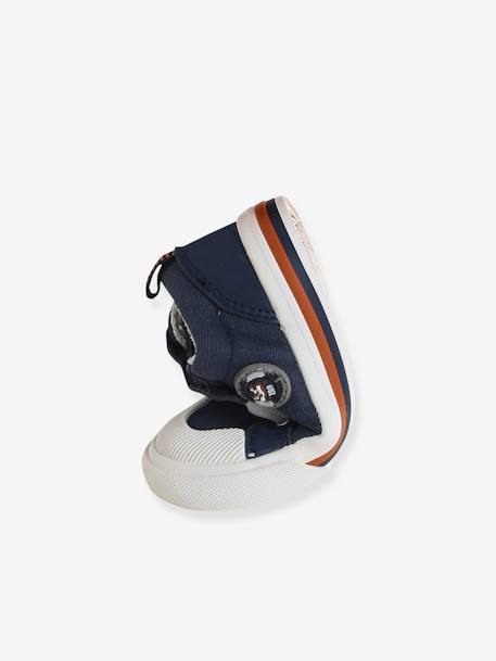 Vertbaudet baby sneakers met klittenband en veters marineblauw - vertbaudet enfant 