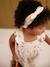 Fleece romper + hoofdband baby ecru+vanille - vertbaudet enfant 
