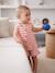 Combishort voor baby's van jersey met gebreid effect rood, gestreept - vertbaudet enfant 