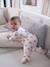 Lot de 3 pyjamas bébé en jersey ouverture zippée BASICS bleu chambray+blush+cappuccino - vertbaudet enfant 