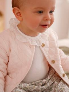 -Gilet bébé matelassé en gaze de coton double face