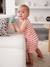 Combishort bébé fille jersey effet tricot rayé rouge - vertbaudet enfant 