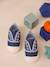 Elastische stoffen babysneakers chambrayblauw+jeansblauw - vertbaudet enfant 