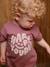 T-Shirt 'Happy Youpi' bébé manches courtes en coton bio violet - vertbaudet enfant 
