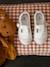 Geborduurde babysandalen BLANC CLAIR UNI AVEC DECOR - vertbaudet enfant 