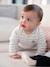 Ensemble bébé sweat et pantalon BEIGE CLAIR RAYE+bleu chiné+rose pâle - vertbaudet enfant 