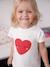 Lot de 3 t-shirts bébé fille manches longues écru+rayé rouge - vertbaudet enfant 