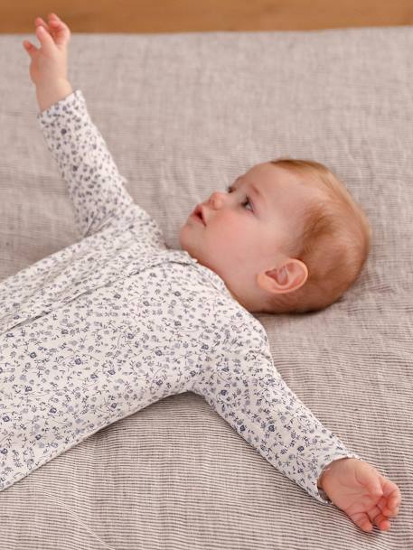 Set van 2 gebloemde slaappakjes blauw - vertbaudet enfant 