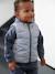 Doudoune bébé garçon sans manches réversible bleu grisé - vertbaudet enfant 