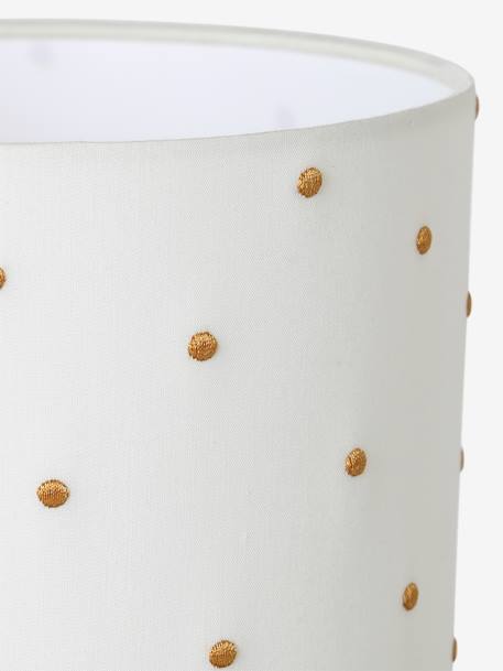 Lampe de chevet pois brodés écru - vertbaudet enfant 
