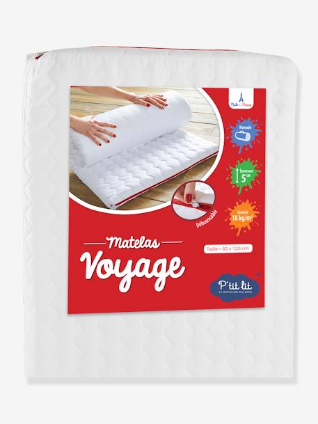 Matelas de Voyage nomade idéal pour le couchage d'appoint blanc - vertbaudet enfant 