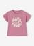 T-Shirt 'Happy Youpi' bébé manches courtes en coton bio violet - vertbaudet enfant 