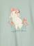 Tee-shirt motif fantaisie fille abricot+bleu grisé - vertbaudet enfant 