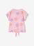 T-shirt fille imprimé noeud fantaisie manches courtes blanc+lavande+rose - vertbaudet enfant 