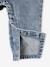 Babyset gestreept T-shirt en jeans tuinbroek double stone - vertbaudet enfant 