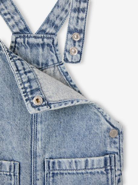 Babyset gestreept T-shirt en jeans tuinbroek double stone - vertbaudet enfant 