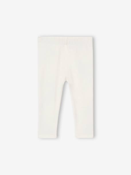 Set van 3 effen leggings Basics baby grijsblauw+oudroze - vertbaudet enfant 