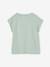 Tee-shirt motif fantaisie fille abricot+bleu grisé - vertbaudet enfant 