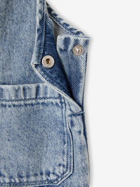 Babyset gestreept T-shirt en jeans tuinbroek double stone - vertbaudet enfant 