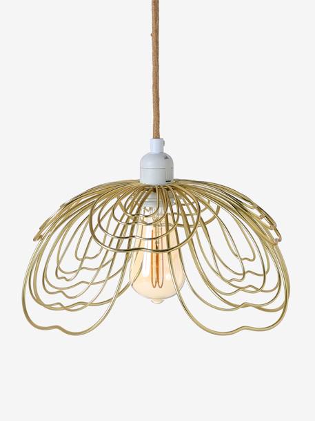 Metalen lampenkap Bloem goud+roze - vertbaudet enfant 