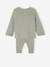 Set met shirt en broek voor baby's van tricot beige+blauwgroen+saliegroen+wit - vertbaudet enfant 
