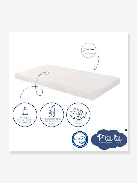 Matelas de Voyage pliant Premium BLANC - vertbaudet enfant 