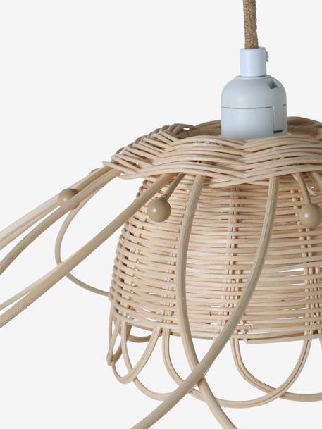 Abat-jour Fleur en Rotin beige - vertbaudet enfant 
