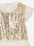 Robe cérémonie en sequins et tulle pailleté fille or - vertbaudet enfant 