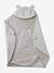 Plaid met capuchon voor baby van molton, gevoerd met pluche beige, bedrukt - vertbaudet enfant 