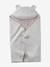 Plaid met capuchon voor baby van molton, gevoerd met pluche beige, bedrukt - vertbaudet enfant 