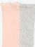 Lot de 2 paires de chaussettes hautes bébé rose poudré - vertbaudet enfant 