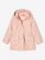 Parka fille 3 en 1 à capuche rose pâle - vertbaudet enfant 