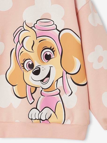 Sweat Pat Patrouille à fleurs fille motif Stella rose poudré - vertbaudet enfant 