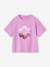 T-shirt motif en sequins fille rose bonbon+violet - vertbaudet enfant 
