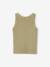 Débardeur fille en côtes beige+écru+rayé bleu+vert sauge - vertbaudet enfant 