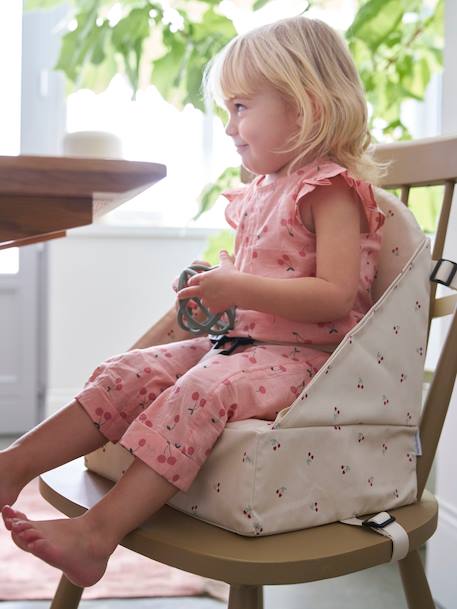 Rehausseur de chaise beige imprimé+blanc imprimé+bleu grisé+écru+GRIS+multicolore+noisette+noisette+rayé blanc+rose pâle - vertbaudet enfant 