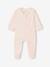 Set van 3 pyjama's van jersey met rits BASICS cappuccino+chambrayblauw+rouge - vertbaudet enfant 